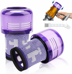 2 Stück Filters für Dyson V12, Washable Ersatzfilter für Dyson V12 Detect Slim Absolute Extra/Total Clean/Fluffy Vacuum Cleaner, Ersetzen Sie # 971517-01 2 Stück V12 Angebot bei HelloDeals