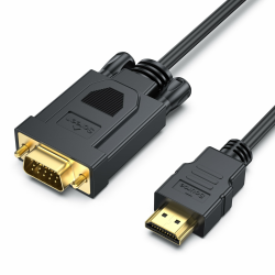 BENFEI HDMI zu VGA Kabel 1,8M, Unterstützung Volles 1080P umwandeln Signal von HDMI Eingang Laptop HDTV zu VGA Ausgang Monitoren Projektor,Fernsehapparat 1,8 M 1 Stück Angebot bei HelloDeals