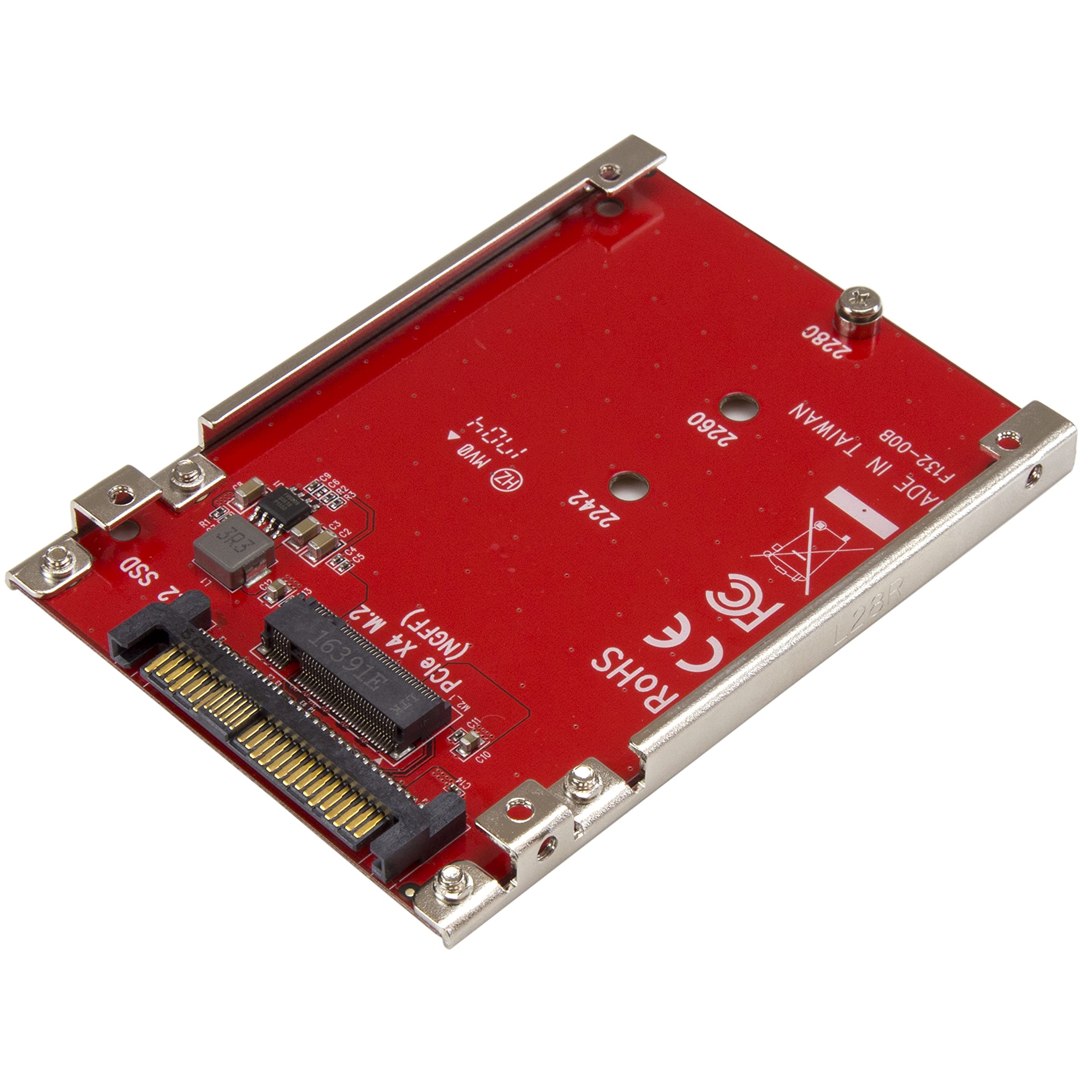 StarTech.com M.2. PCI-e NVMe auf U.2 (SFF-8639) Adapter - Nicht kompatibel mit SATA HDD´s oder SAS Controllern - Für M.2 PCIe NVMe SSDs - PCIe M.2 Laufwerk auf U.2 Host Konverter (U2M2E125) Angebot bei HelloDeals