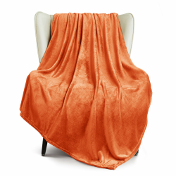 Exclusivo Mezcla Kuscheldecke Fleece Decke für Couch, Superweiche und Warme Sofadecke Wohndecke für Ganzjahreszeit, Plüsch und Leicht, 130 x 170 cm, Orange Orange 130 x 170 cm Angebot bei HelloDeals