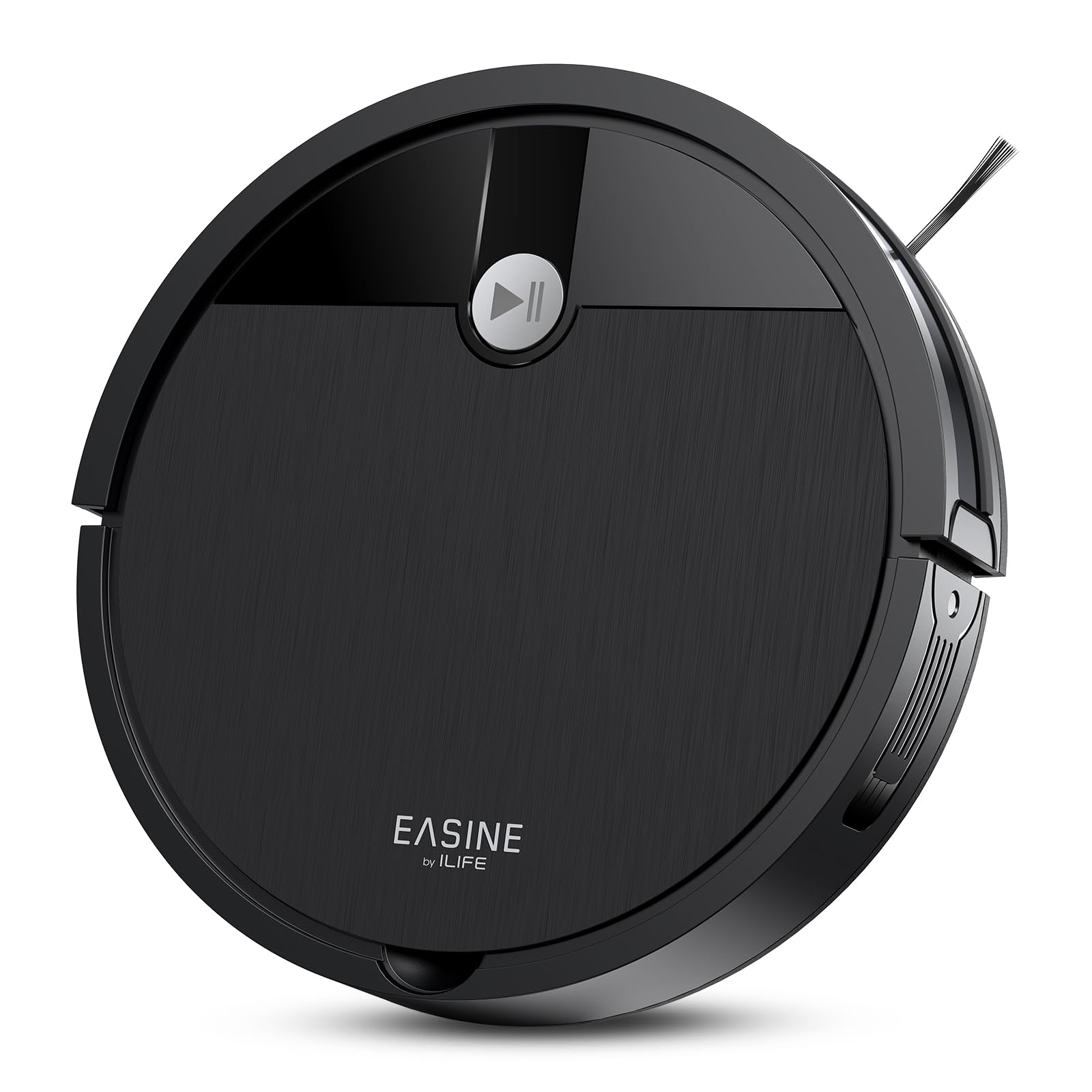 Saugroboter, Bürstenloses Design Staubsauger Roboter, Starkes Saugen, Selbstladend, Fernbedienung, Flach, Leise, Geeignet für Tierhaare & Hartböden, E3 Angebot bei HelloDeals