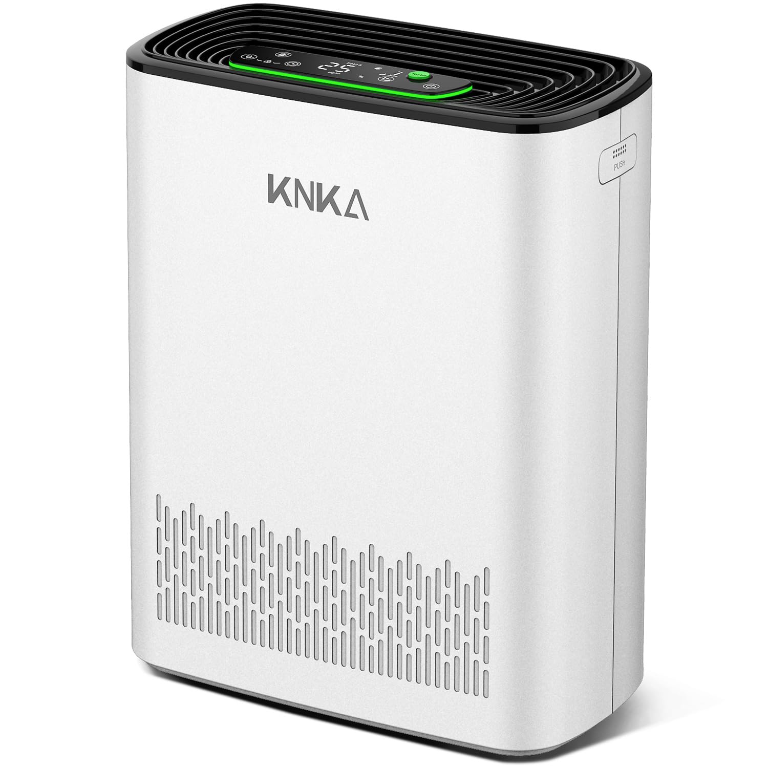 KNKA Luftreiniger Air Purifier HEPA Filter, CADR 300 m³/h, für Räume bis 80 m², entfernt 99,97% Staub, Pollen & Gerüche, mit Smart Sensor, Auto- & Schlafmodus, ideal für Raucher & Haustiere (APH3000) Weiß Bis zu 80m² Angebot bei HelloDeals