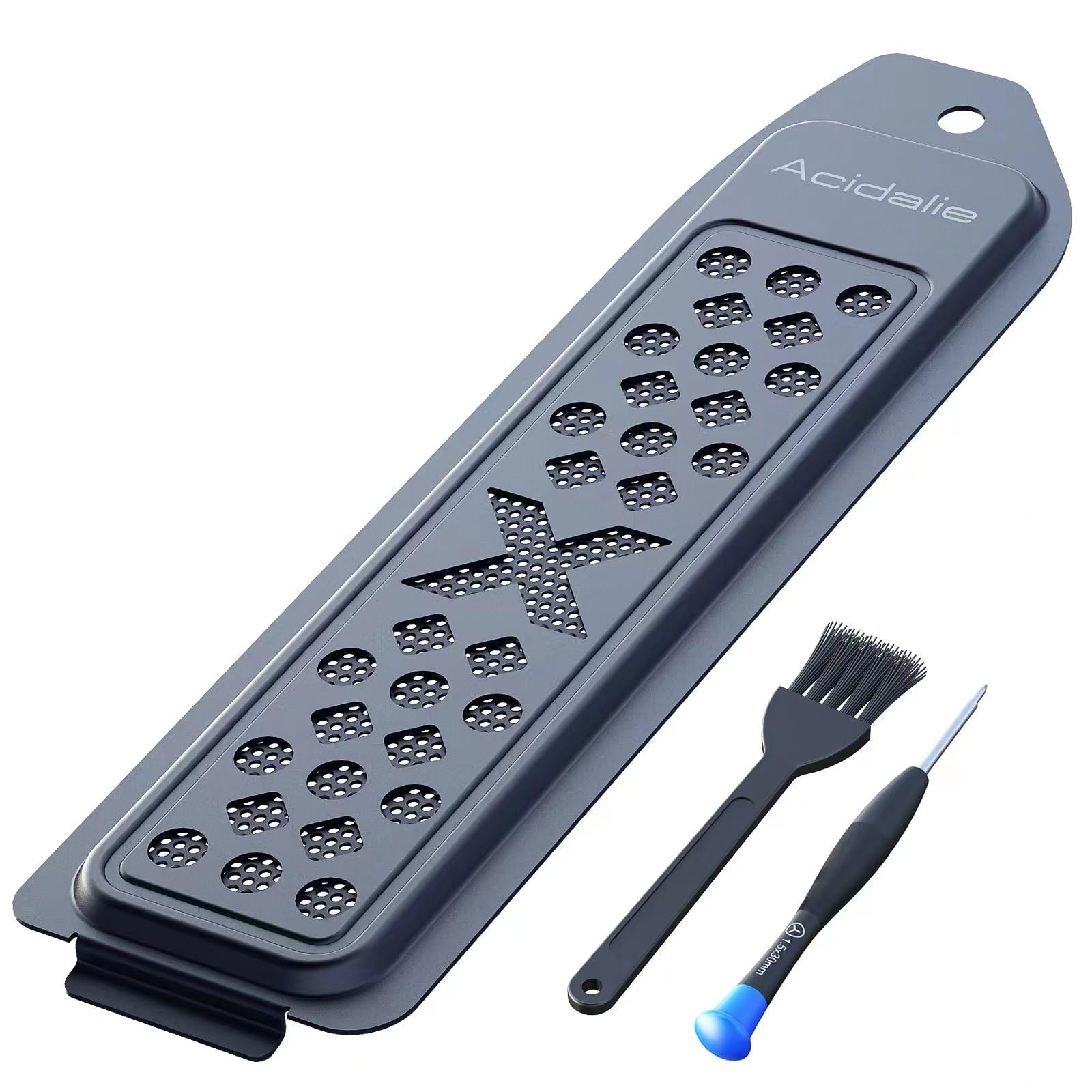 Staubdichte und kühlende Metallabdeckung für PlayStation 5 M.2 SSD Erweiterungssteckplatz, passend für alle NVMe PS5 M.2 Kühlkörper, neues atmungsaktives Loch grau Angebot bei HelloDeals