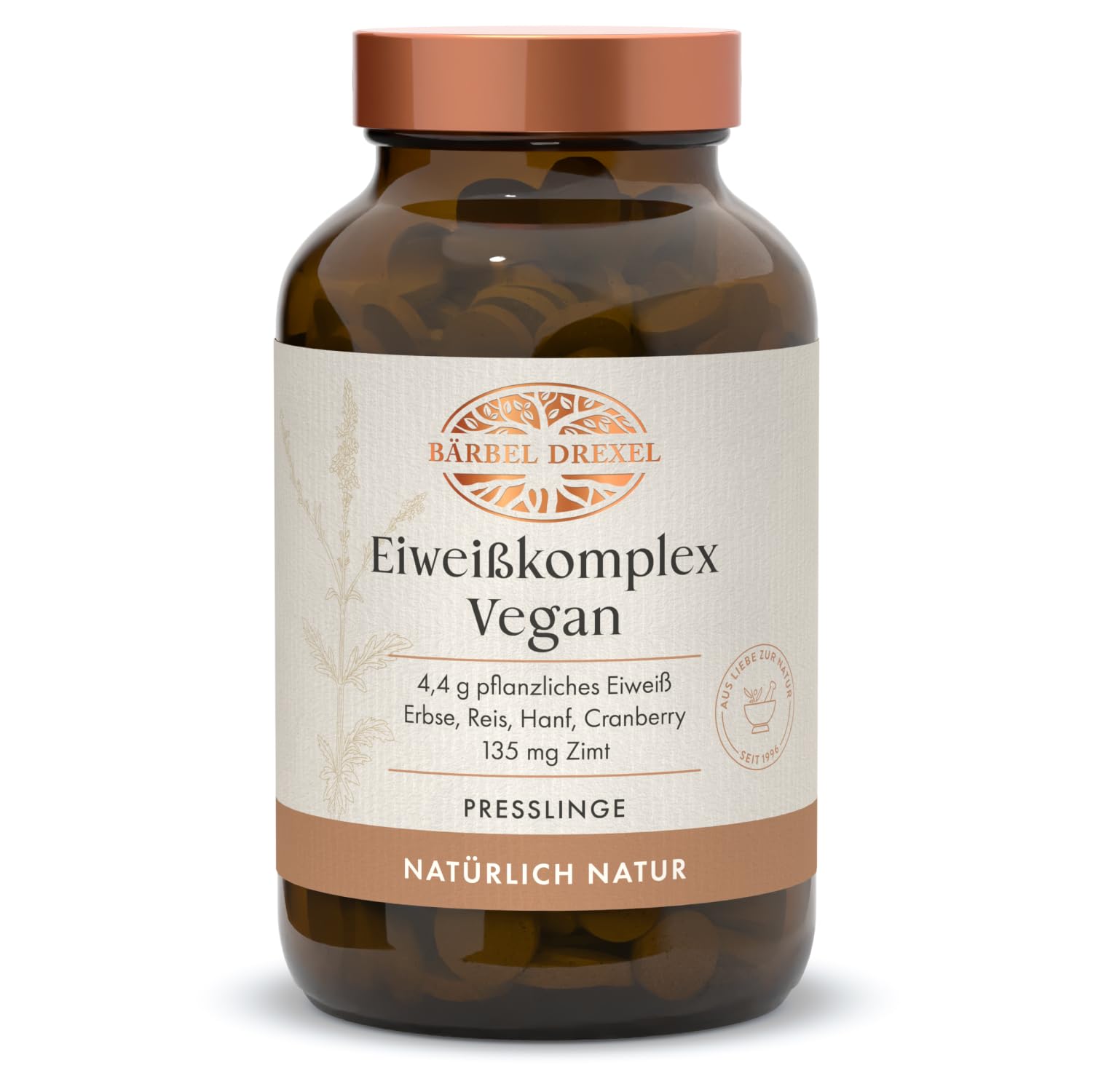 Eiweißkomplex Vegan I Eiweißpulver Tabletten Ohne Laktose (344 Stk) Erbsenprotein Hanfprotein Vitalstoffe Pflanzliches Protein Metabol BCAA Muskelaufbau Eiweiss naturbelassen BÄRBEL DREXEL® 344 Stück (1er Pack) Angebot bei HelloDeals