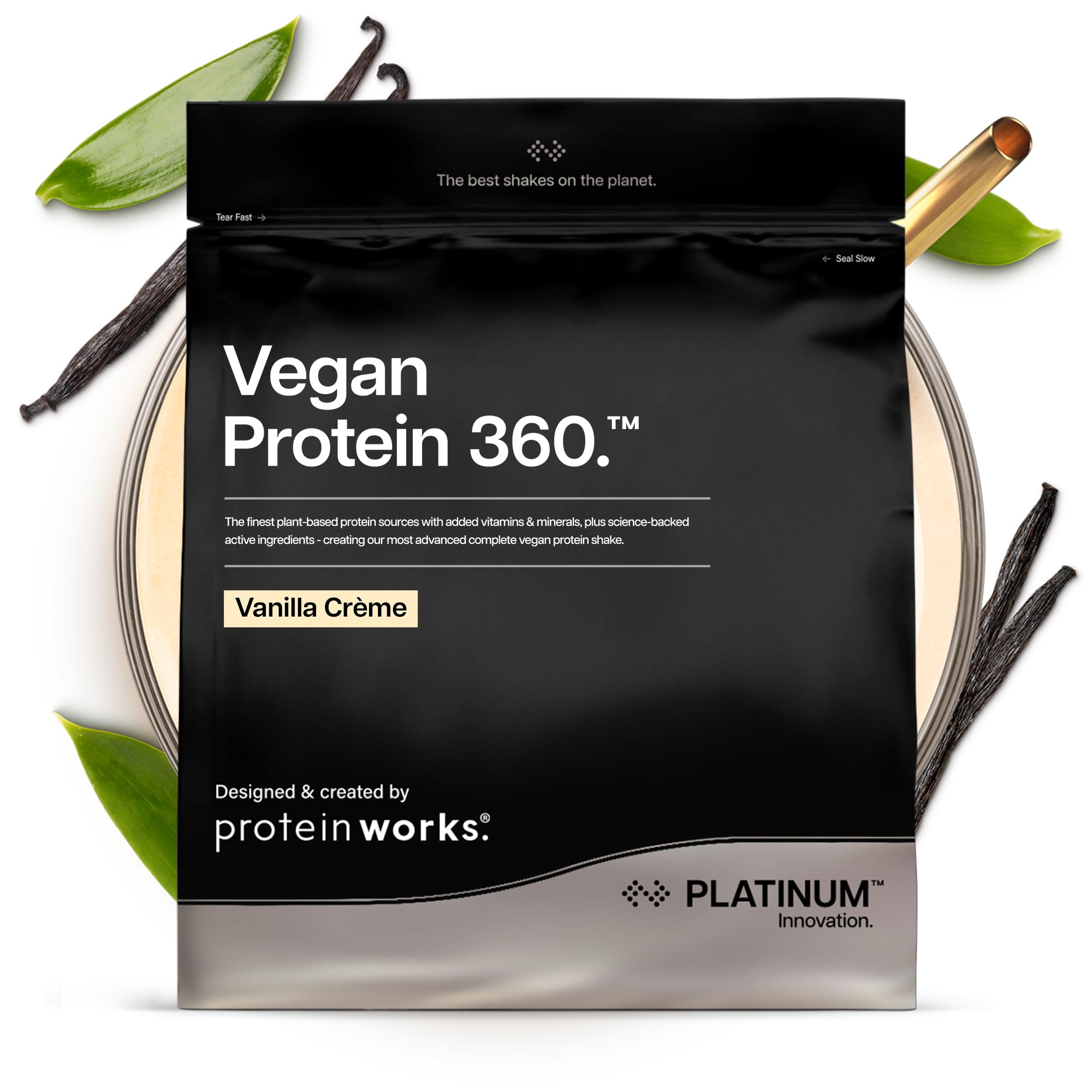 Protein Works | Vegan Protein 360 – PLATINUM Innovation, Premium-Veganproteinpulver, pflanzlicher Proteinshake, essentielle Vitamine & Mineralien, zuckerarm, Vanillacreme, 57 Portionen, 2kg Angebot bei HelloDeals
