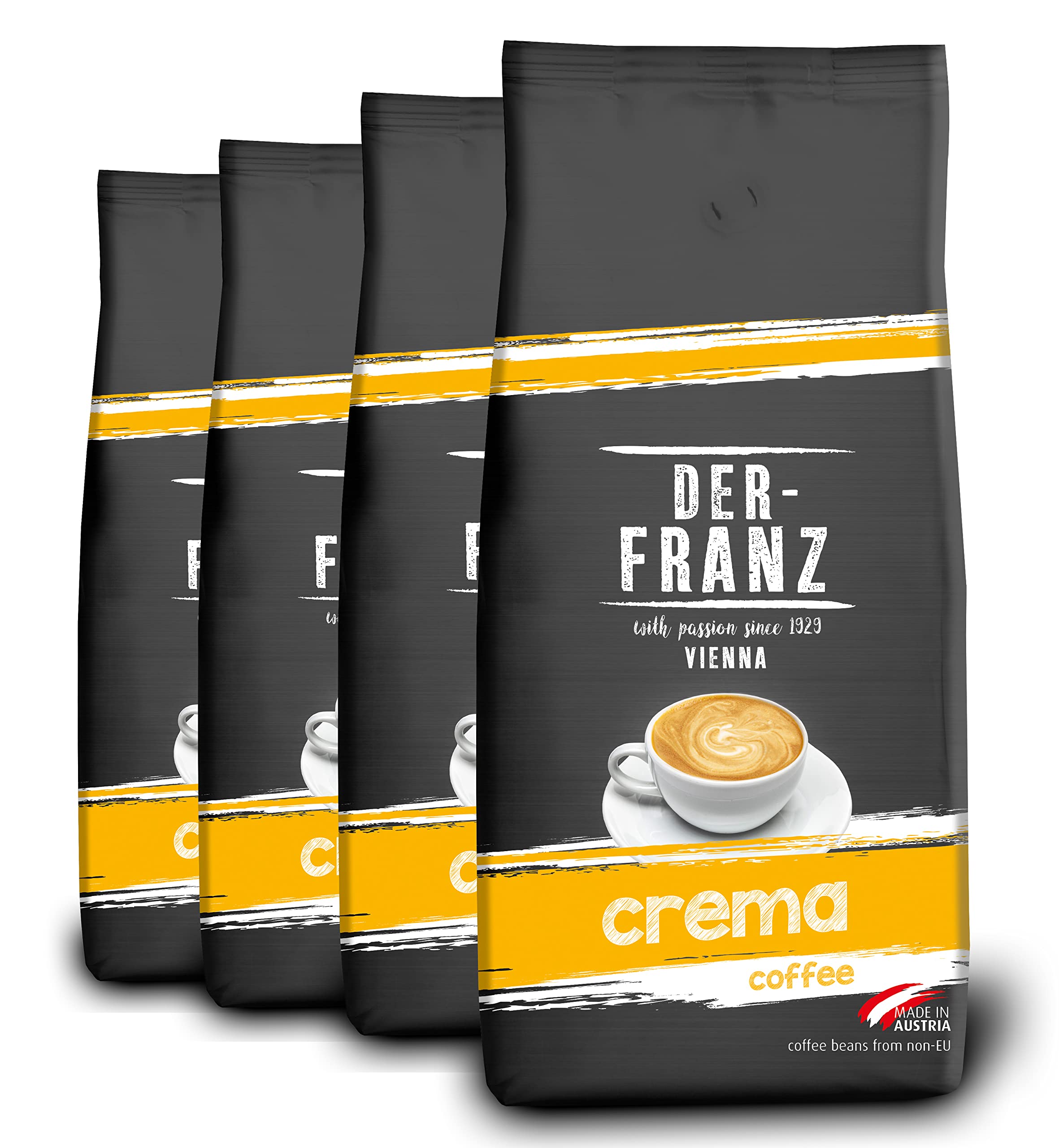 Der-Franz Crema Kaffee, gemahlen, 4 x 1000 g Crema 1 kg (4er Pack) Angebot bei HelloDeals