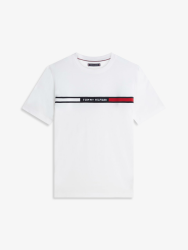 Tommy Hilfiger Herren T-Shirt Rundhalsausschnitt XL White (White) Angebot bei HelloDeals