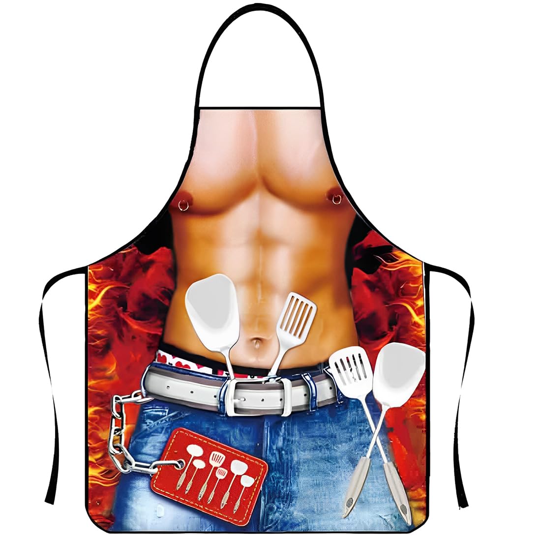 Lustige Kochschürze, Sexy lustige Küchenschürze, Kochen Küchenschürze Sexy Schürze, Geschenk für Herren, ideal für Grillparty 80cm x 60cm Angebot bei HelloDeals