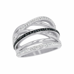 s.Oliver Ring Edelstahl Damen Ringe, mit Kristall, Kommt in Schmuck Geschenk Box 60/19 Angebot bei HelloDeals