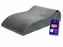 Traumnacht Venenkissen mit Bezug aus hautsympathischem Mikroplüsch und hochwertigem Komfortschaumkern zur Hochlagerung der Beine, Öko-Tex zertifiziert, produziert nach deutschem Qualitätsstandard Bezug: Mikroplüsch, Grau ohne Viscoauflage Angebot bei HelloDeals