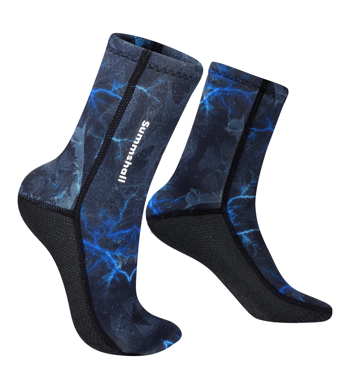 Neoprensocken, Damen Herren 3MM Neopren Snocken für Wassersport Schwimmen Kajakfahren Neoprene Socks Tauchsocken M Blau Angebot bei HelloDeals