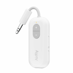 Twelve South AirFly SE Bluetooth Wireless Transmitter/Adapter für AirPods/Kabellose oder geräuschunterdrückende Kopfhörer; Verwendung in Flugzeugen und Fitnessstudios, 20+ Stunden Akkulaufzeit AirFly SE weiss Angebot bei HelloDeals