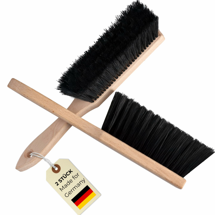 Handfeger 2X Handbesen Harte Borsten Besenbürste Handfeger Holz Hand Brush Handkehrer für Garten & Outdoor Innen Kunststoff Kehrwisch Handfegerbesen Kehrbürste Camping 2er Set Bartwisch 2 Stück Handfeger Angebot bei HelloDeals
