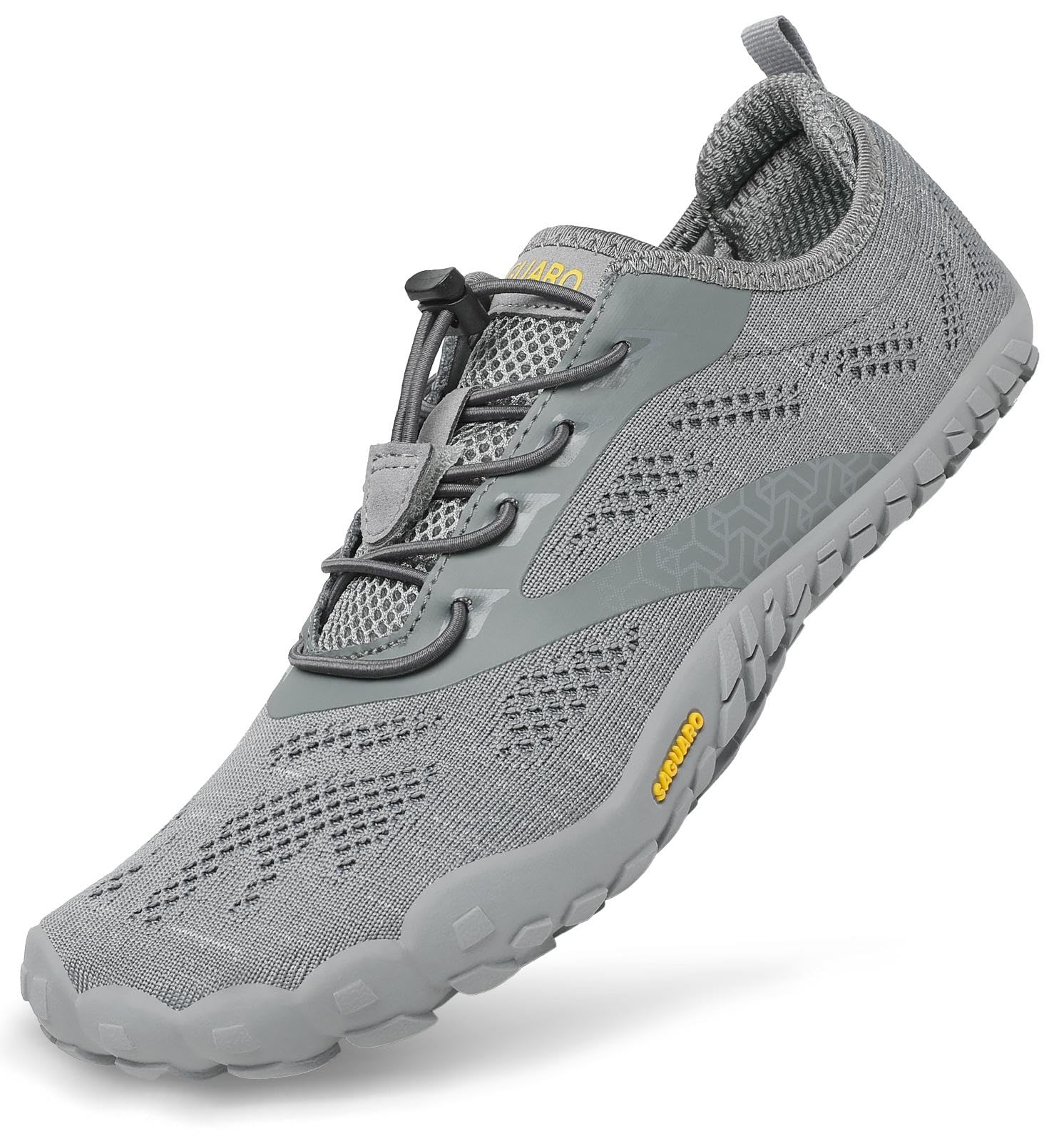 SAGUARO Unisex Barfußschuhe Indoor & Outdoor Fitnessschuhe, Gr. 36-48 43 EU Grau Angebot bei HelloDeals