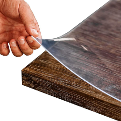 Tischfolie Transparent 2.2mm mit abgeschrägter Kante/Tischschutz Transparent versch. Größen und Wunschmaß/Tisch Schutzfolie Folie für Tisch aus PVC 100 x 55cm 100.0 Zentimeter 55.0 Zentimeter Angebot bei HelloDeals
