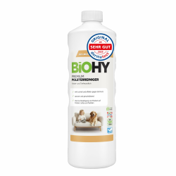 BiOHY Premium Polsterreiniger (1l Flasche) | Bio Konzentrat für Polstermöbel, Sofas, Teppiche & Textilien | für Nasssauger & andere Geräte geeignet | geruchslösender Fleckentferner Premium ohne Dosierer 1 l (1 Pack) Angebot bei HelloDeals