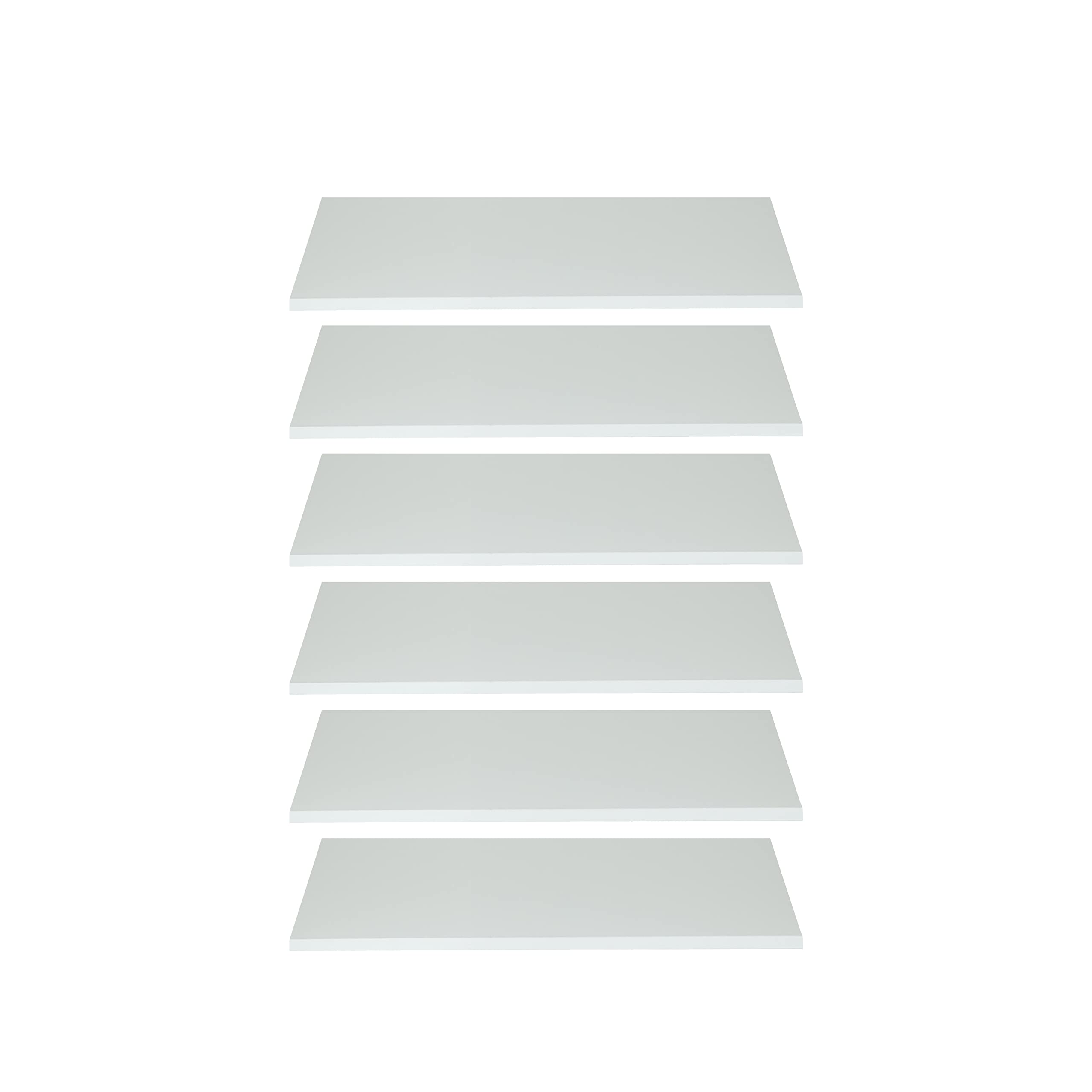 trendteam smart living - Ole - Wardrobe - Weiß - Einlegeböden 6er Set - (BxHxT) 52 x 1,5 x 33 cm - Bietet mehr als genug Platz Angebot bei HelloDeals