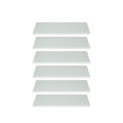 trendteam smart living - Ole - Wardrobe - Weiß - Einlegeböden 6er Set - (BxHxT) 52 x 1,5 x 33 cm - Bietet mehr als genug Platz Angebot bei HelloDeals