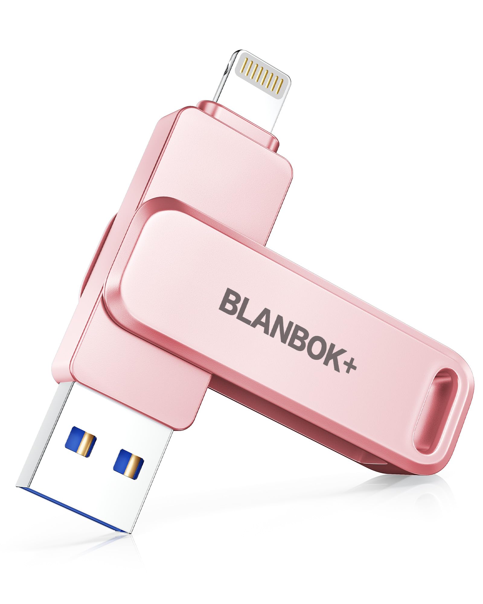 Apple MFi-zertifizierter USB Stick für Handy,3-in-1-Flash-Laufwerk für iPhone, iPad, Android & PC, Highspeed USB 3.0 Speicher,Fotos&Daten‑Backup Speicherstick (Rosa, 512, GB) Rosa 512 GB Angebot bei HelloDeals
