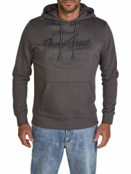 JACK & JONES Hoodie Herren Regular Fit JJEADRIAN Kapuzenpullover Pullover Sweater Print Schwarz Grau Grün Braun Beige Blau S M L XL XXL 3XL 4XL 5XL 6XL 7XL 8XL L Asphalt (Jack & Jones) Angebot bei HelloDeals