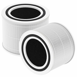 2 Stück Ersatzfilter für LEVOIT Core 300 / Core 300S Luftreiniger -3-in-1 HEPA-Filter & Hocheffizienter Aktivkohlefilter & Vorfilter,3-Stufige Filtration,Ersatz Core 300-RF Filter,Weiß Angebot bei HelloDeals