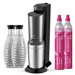 SodaStream Crystal 3.0 Wassersprudler mit 2x Quick-Connect CO2-Zylinder und 2x Glaskaraffen Angebot bei HelloDeals