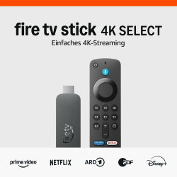 Zertifiziert und generalüberholt Amazon Fire TV Stick 4K Select (neueste Generation), beginne mit dem Streamen in 4K, Hunderttausenden von Filmen und Serienfolgen sowie kostenlosem Live-TV Angebot bei HelloDeals