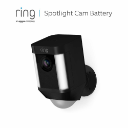 Ring Spotlight Cam Battery, Zertifiziert und generalüberholt | Schwarz BLACK Angebot bei HelloDeals