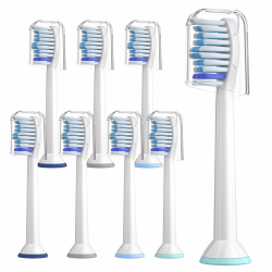 Ersatzbürsten Kompatibel mit Philips Sonicare Elektrische Zahnbürste, 8er Ersatzbürstenköpfe Kompatibel mit Philips Sonicare Elektrische Zahnbürste Snap-on-Bürstenmodell White 8 Count Angebot bei HelloDeals
