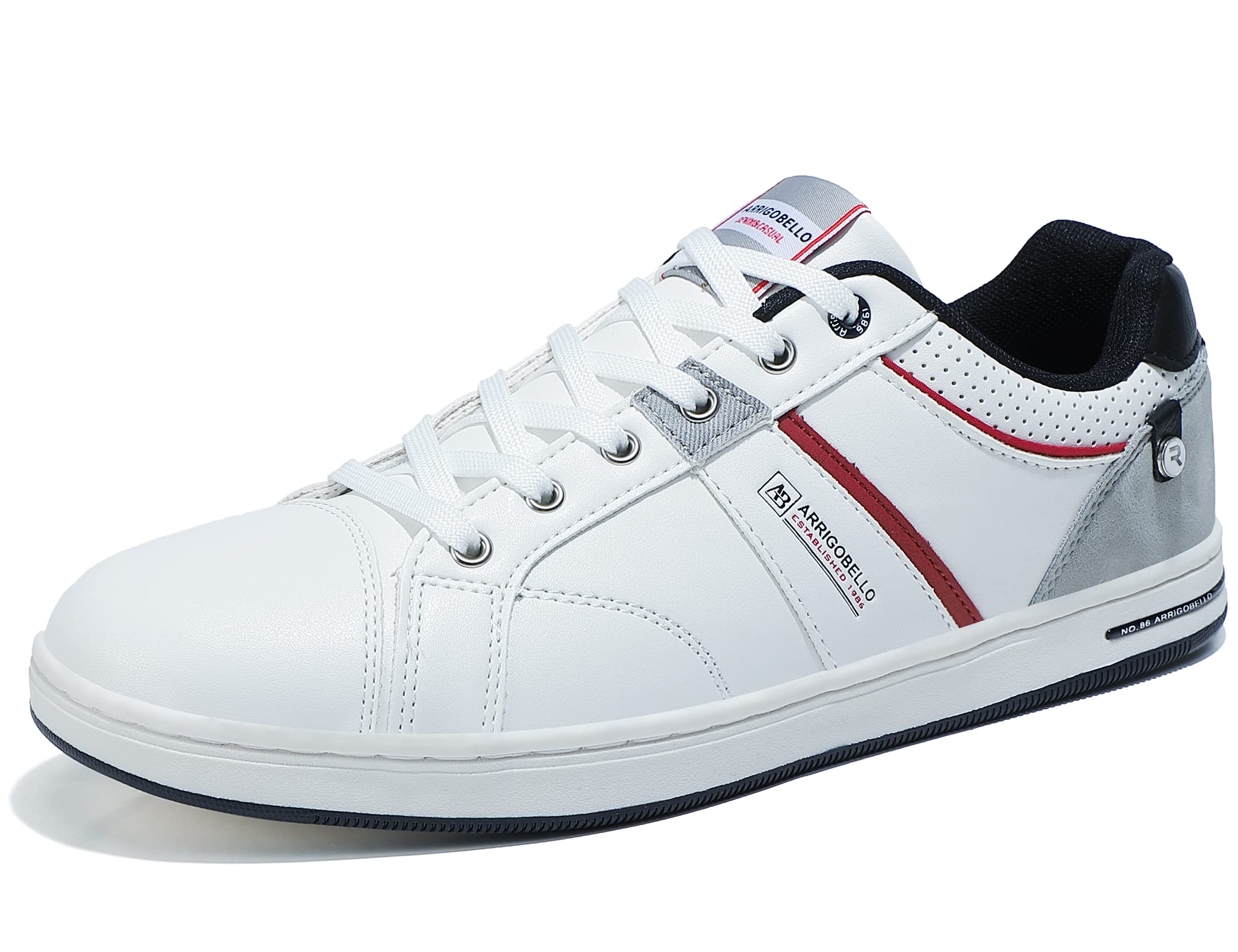 ARRIGO BELLO Herren Freizeitschuhe Schuhe Sneakers Wanderschuhe Leders Laufschuhe Leichtgewicht Outdoor Gemütlich Trainers Größe 41-46 44 EU A Weiß Angebot bei HelloDeals