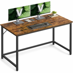 VASAGLE Tisch, Computertisch, Bürotisch, 120 x 60 x 76 cm, für Arbeitszimmer, Schlafzimmer, Wohnzimmer, vintagebraun-tintenschwarz LWD039B01V1 120 x 60 x 75 cm Vintagebraun + Tintenschwarz Angebot bei HelloDeals