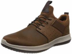 Skechers Herren Delson-Axton. 42.5 EU Dark Brown Leather Angebot bei HelloDeals