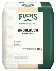 Fuchs Professional - Knoblauch granuliert | Knoblauchpulver zum Würzen von Fleisch-, Gemüse- und Fischgerichten | Profi-Qualität für Großverbraucher und Gastronomie | 1 kg im recyclebaren Beutel Angebot bei HelloDeals