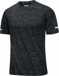 MAGCOMSEN Herren Sportshirts Kurzarm Laufshirt Schnelltrocknend Sommer T-Shirts Meliert Leicht Trainingsshirts Atmungsaktiv Funktionsshirts für Fitness Wandern Yoga L 02-schwarz Angebot bei HelloDeals