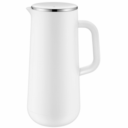 WMF Impulse Thermoskanne 1l, Isolierkanne für Kaffee oder Tee, Drehverschluss, hält Getränke 24h kalt und warm, Thermoskanne für Kaffee oder Tee, weiß Single Angebot bei HelloDeals