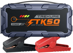 Starthilfe Powerbank für PKW 8000A (All Gas/12,0L Diesel), Auto Starthilfe 26800mAh, 12V Autobatterie Booster mit 800 Lumen Taschenlampe, 2 USB Ausgänge, Verdickt Starthilfekabel, Tragbarer Griff Angebot bei HelloDeals