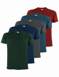 ALPIDEX Herren T-Shirts 5er Set Rundhals 100% Baumwolle Einfarbig Shirts Basic Shirt Kurzarm S M L XL XXL 3XL 4XL 5XL 4XL Earth Angebot bei HelloDeals